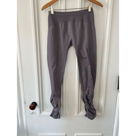 Lole gray/ light purple seamless ruched leggings S/M - Picture 1 of 6